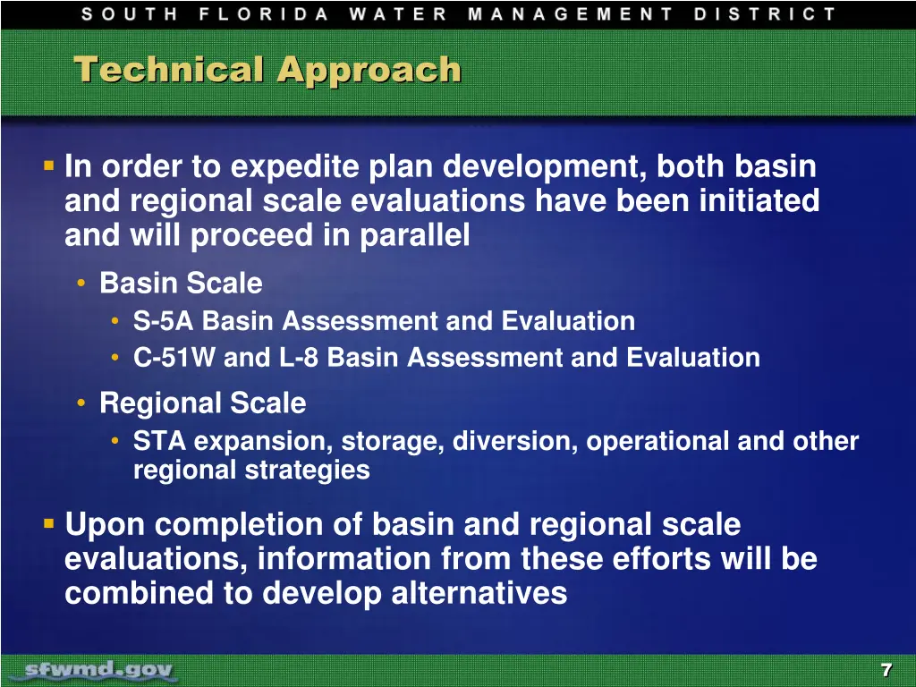 technical approach