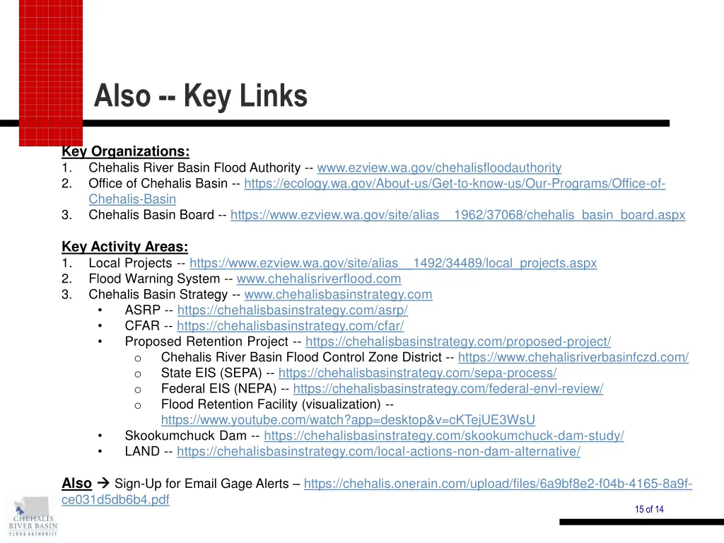 also key links