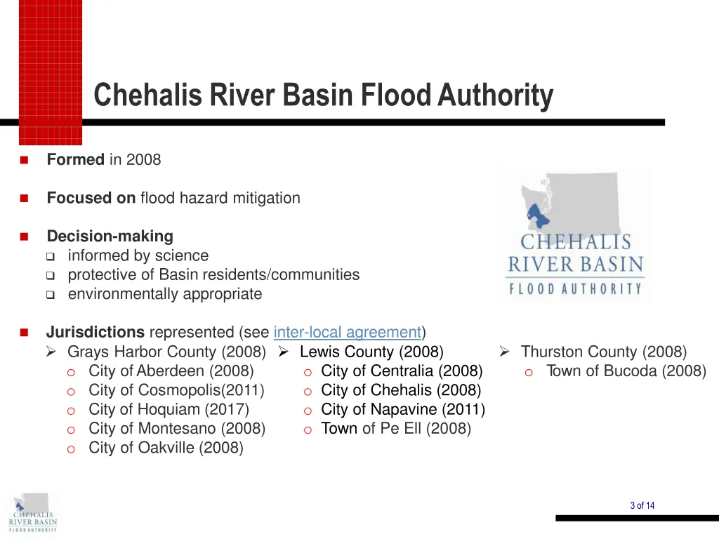 chehalis river basin floodauthority