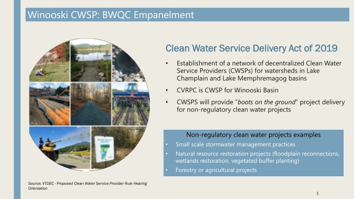 winooski cwsp bwqc empanelment