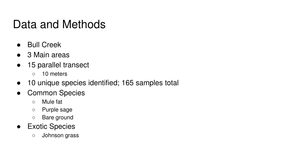 data and methods