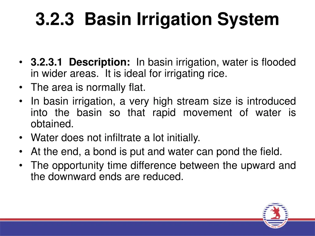 3 2 3 basin irrigation system