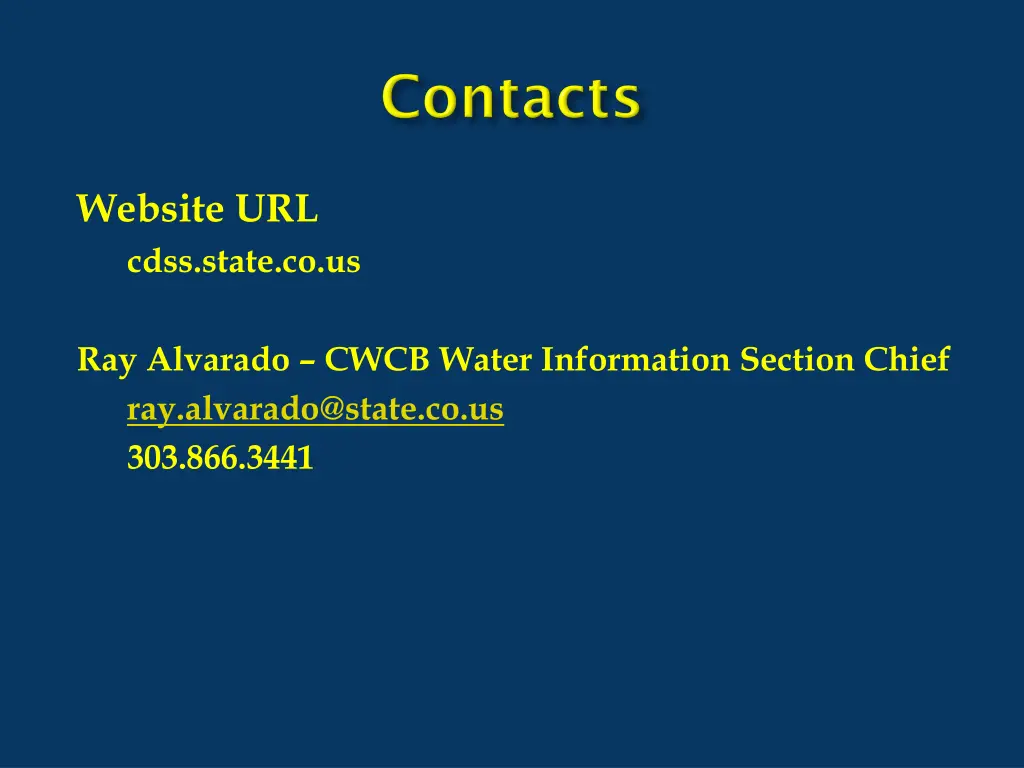 website url cdss state co us