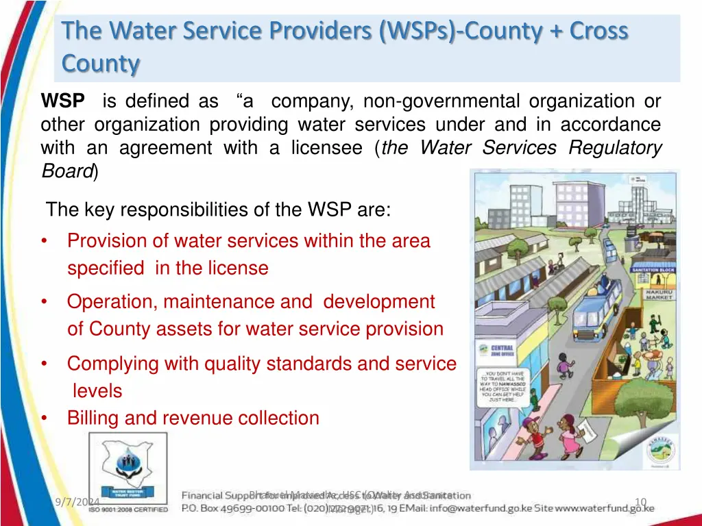 the water service providers wsps county cross