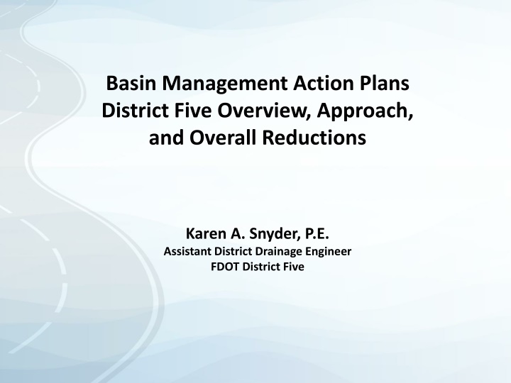 basin management action plans district five