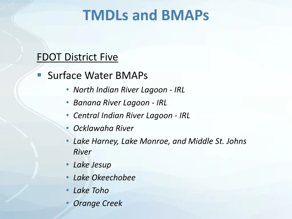 tmdls and bmaps 1