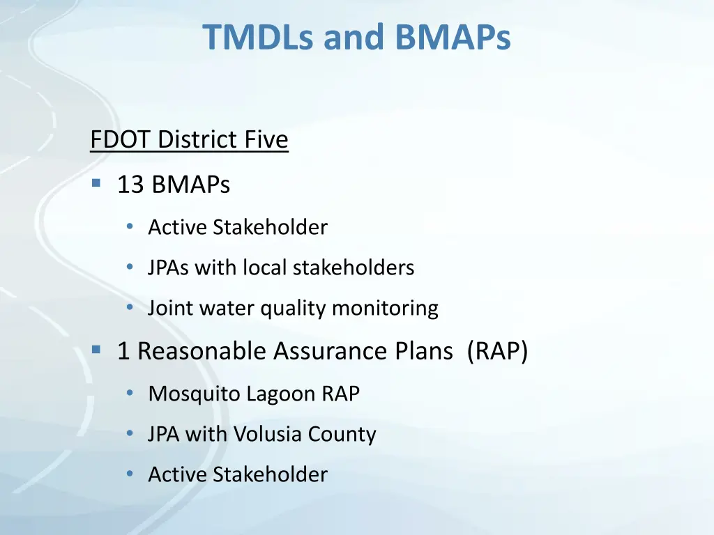 tmdls and bmaps