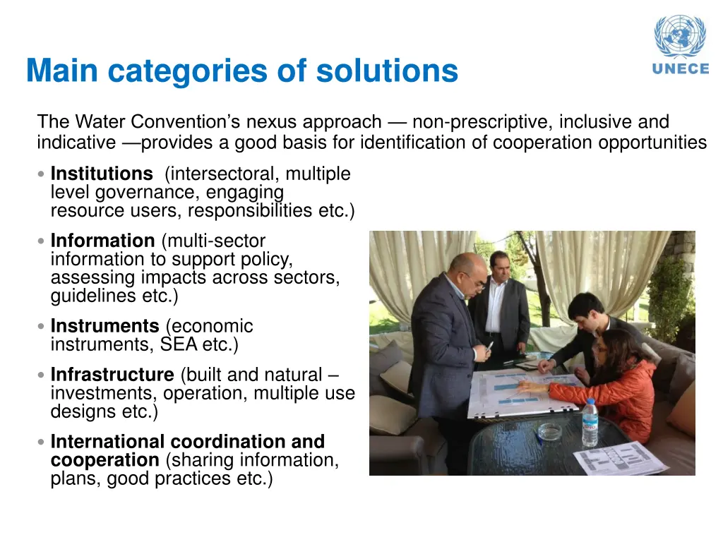 main categories of solutions