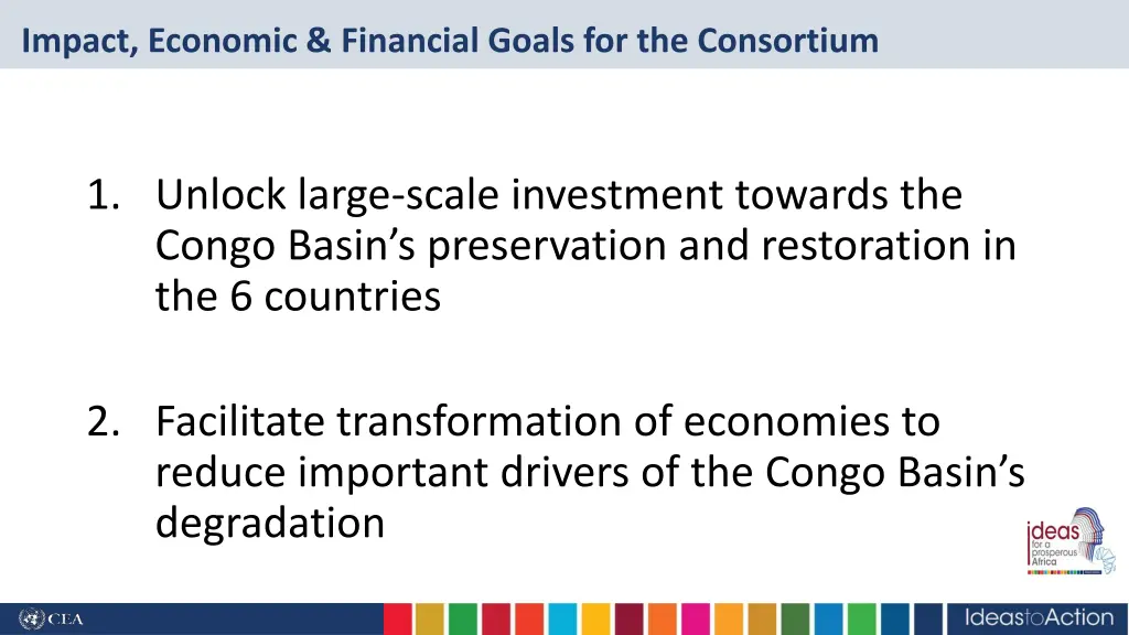 impact economic financial goals for the consortium