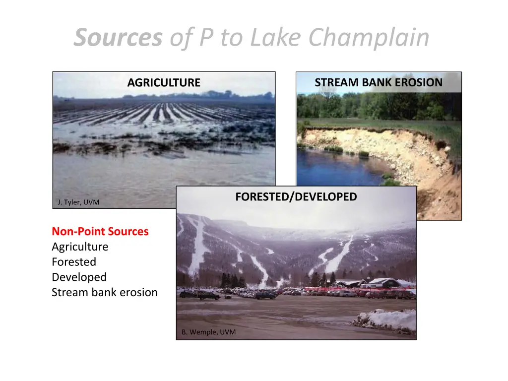 sources of p to lake champlain 1