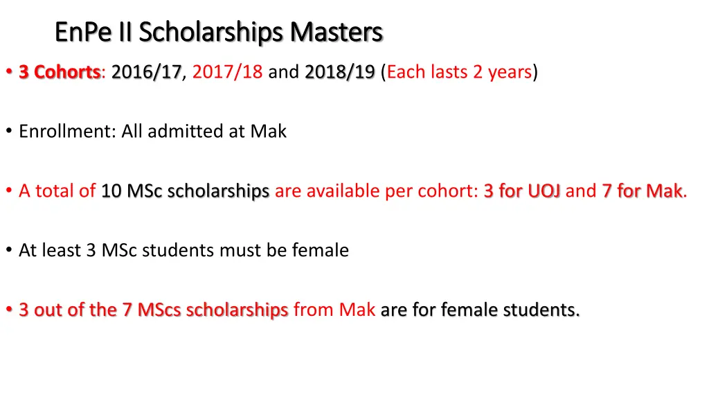 enpe enpe ii scholarships masters ii scholarships