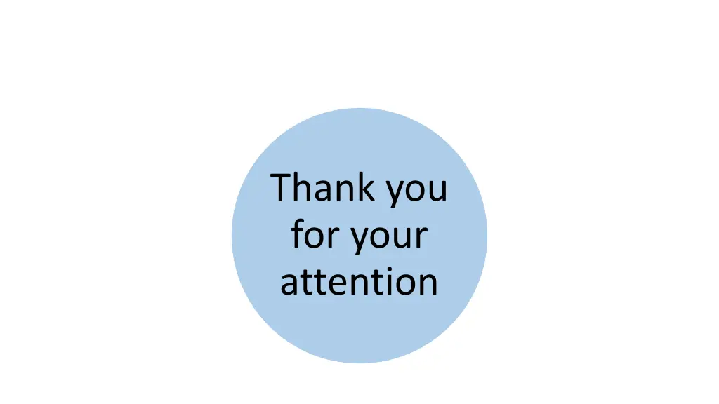 thank you for your attention