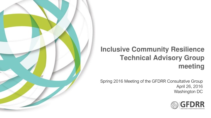 inclusive community resilience technical advisory