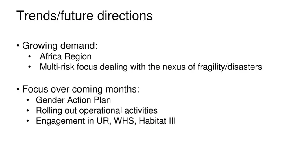 trends future directions