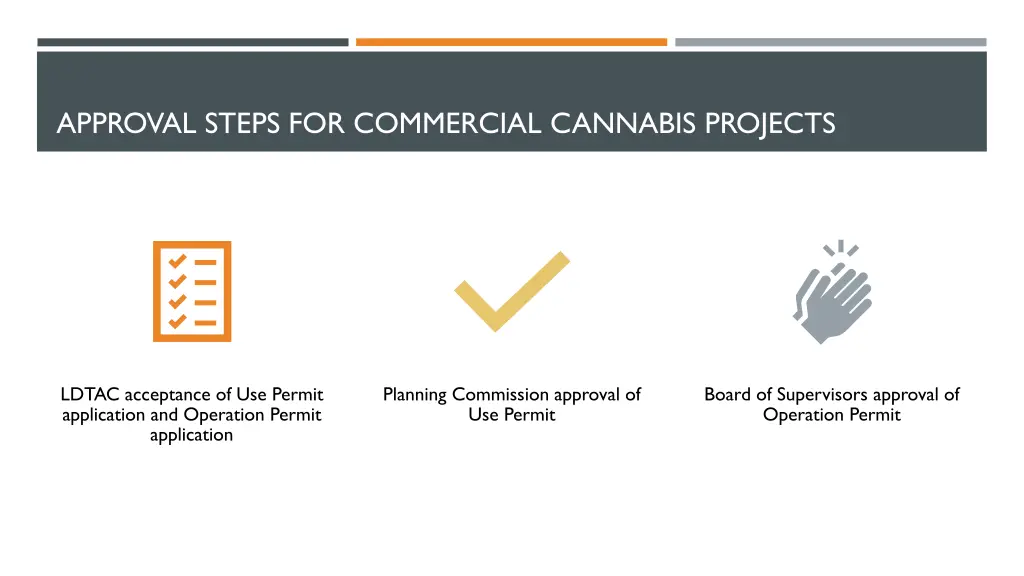 approval steps for commercial cannabis projects