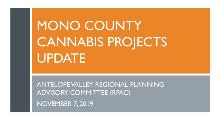 mono county cannabis projects update