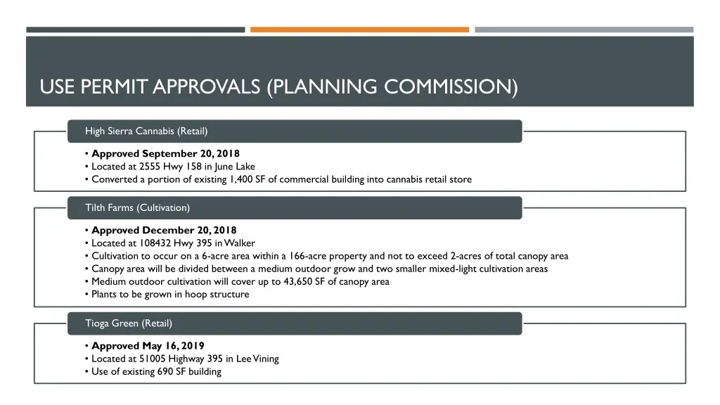 use permit approvals planning commission