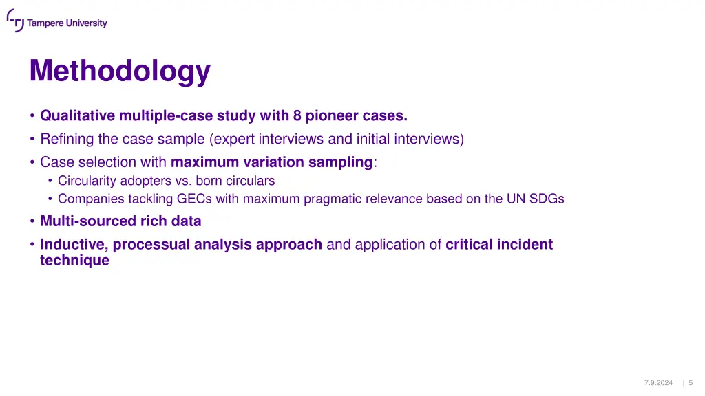 methodology