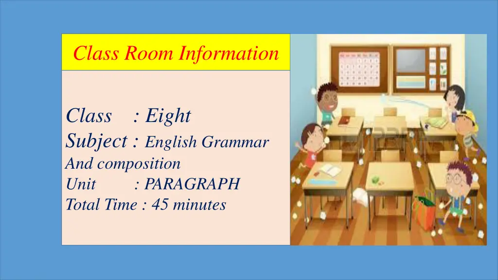 class room information