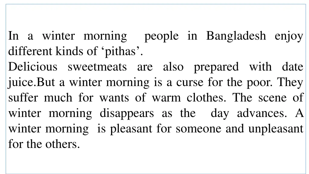 in a winter morning people in bangladesh enjoy