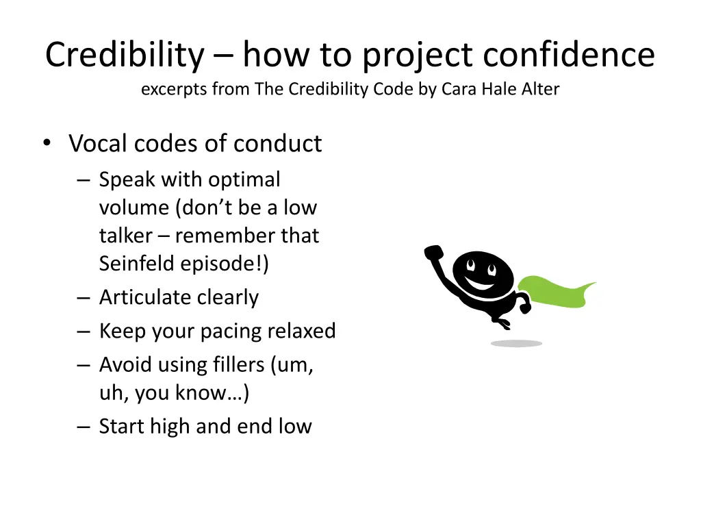 credibility how to project confidence excerpts 1