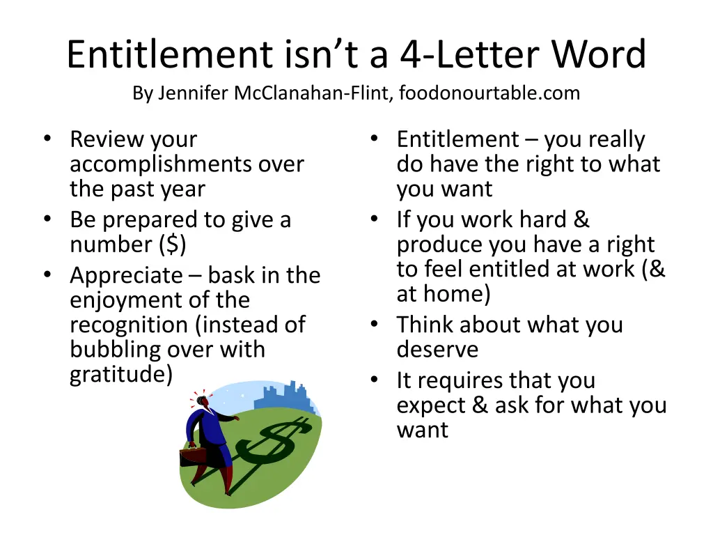 entitlement isn t a 4 letter word by jennifer