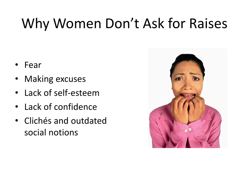 why women don t ask for raises