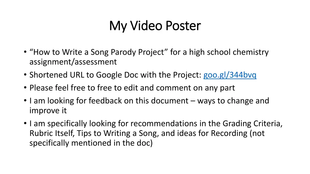 my video poster my video poster