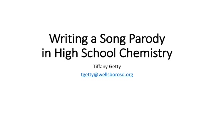 writing a song parody writing a song parody