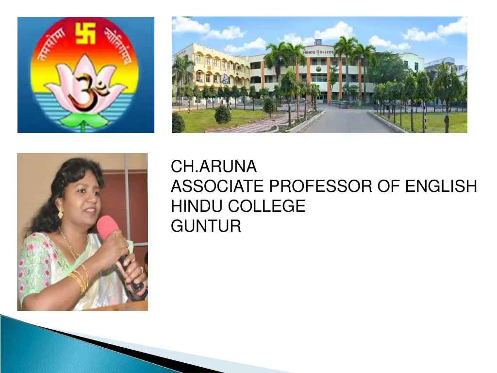 ch aruna associate professor of english hindu