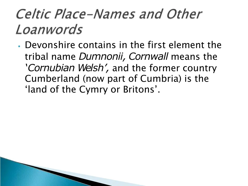 devonshire contains in the first element