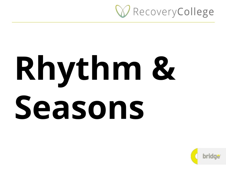 rhythm seasons