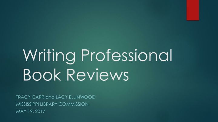 writing professional book reviews