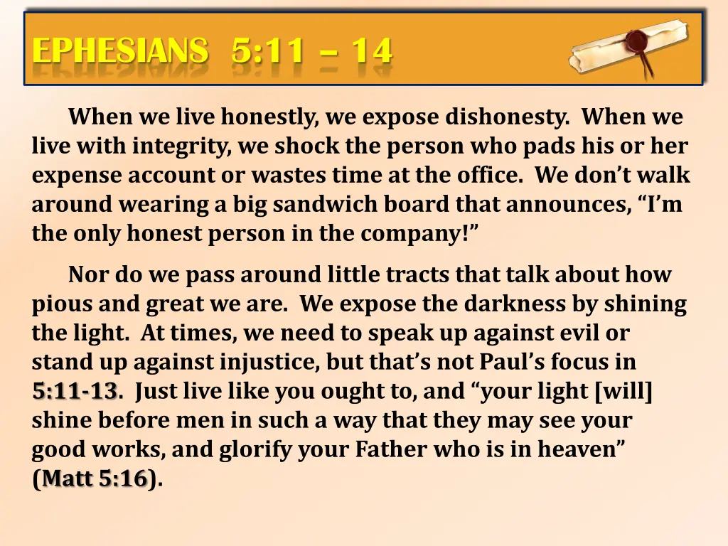 ephesians 5 11 14 3