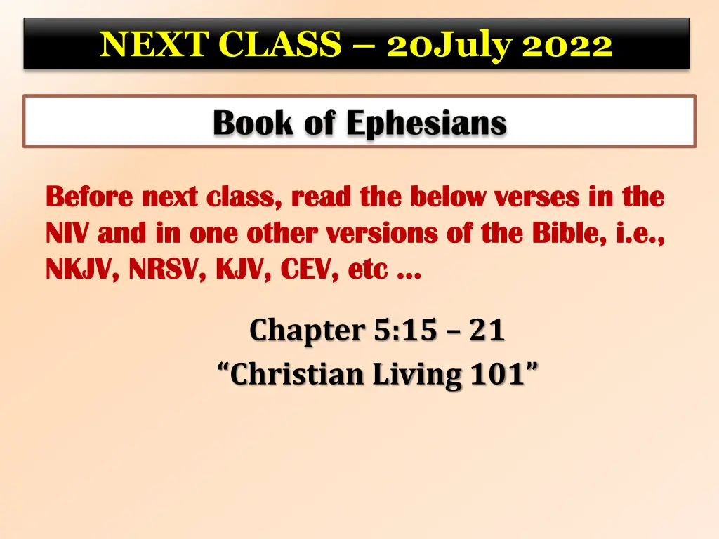 next class 20july 2022