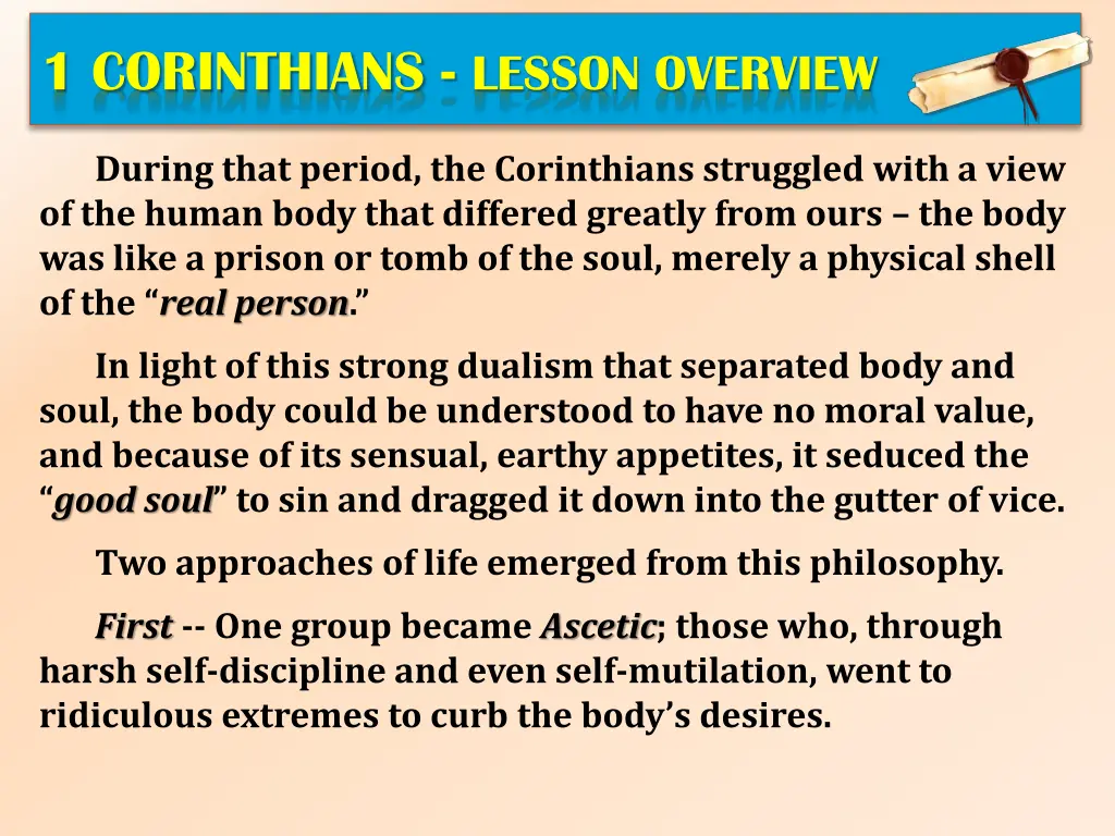 1 corinthians lesson overview 3