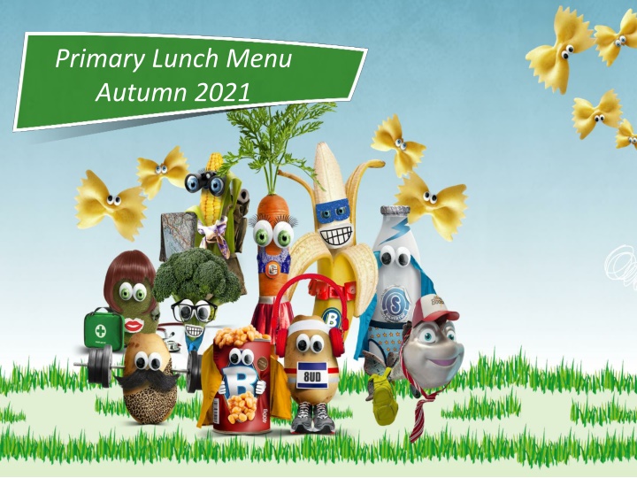 primary lunch menu autumn 2021