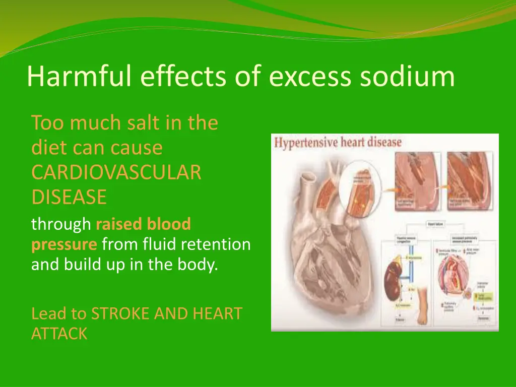 harmful effects of excess sodium