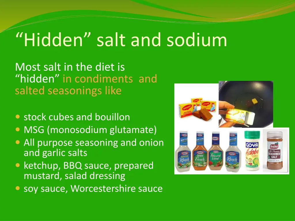 hidden salt and sodium