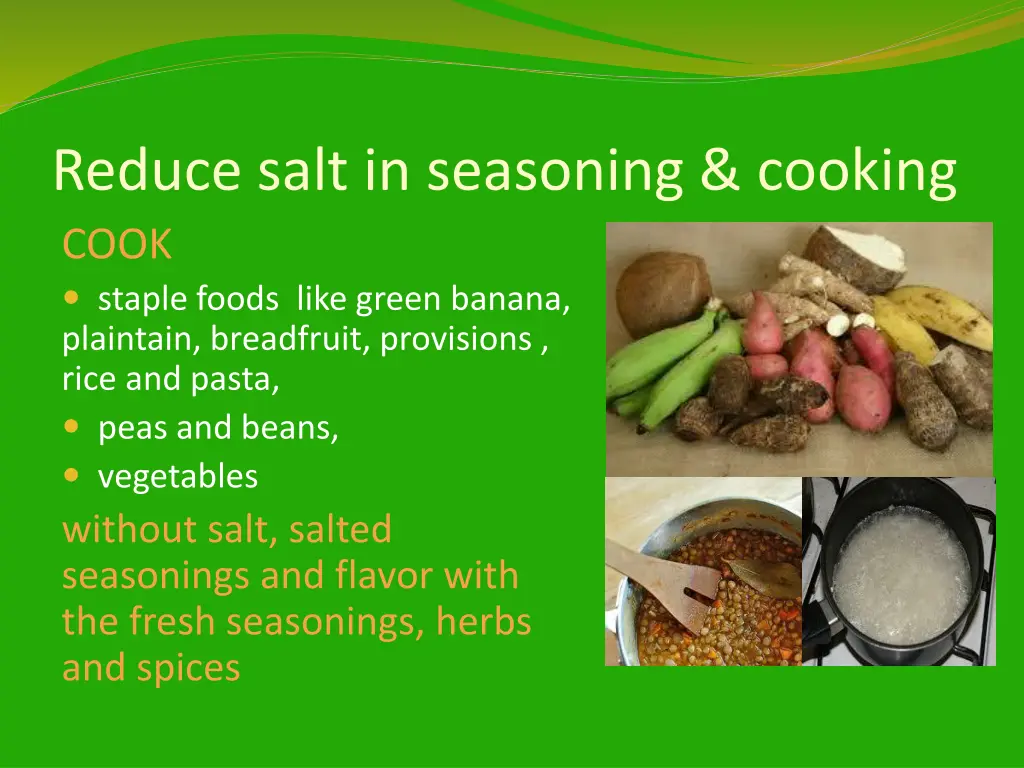 reduce salt in seasoning cooking cook staple