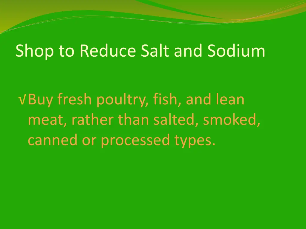 shop to reduce salt and sodium 1