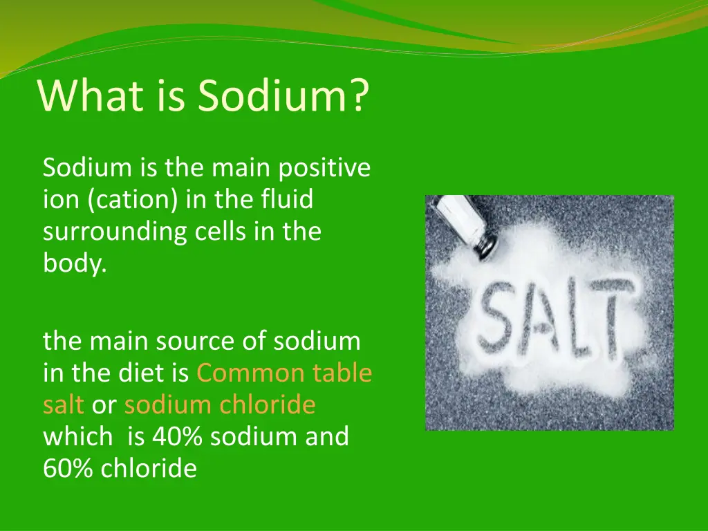 what is sodium