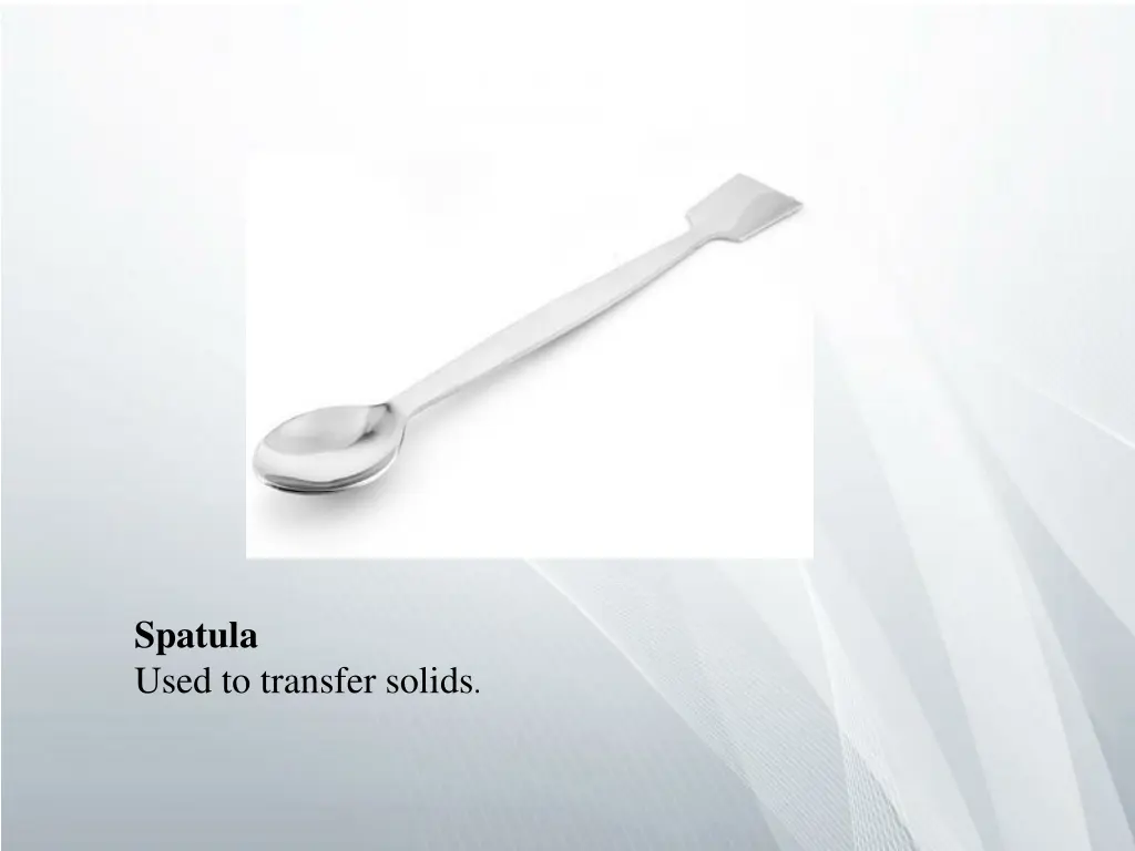 spatula used to transfer solids