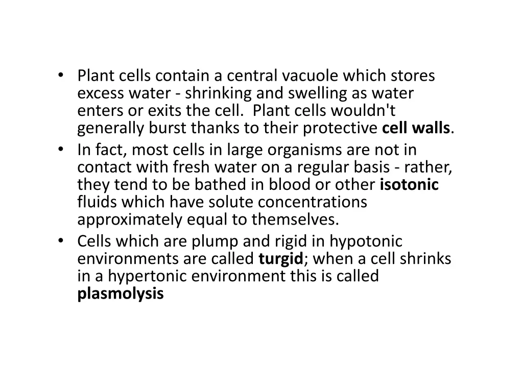 plant cells contain a central vacuole which