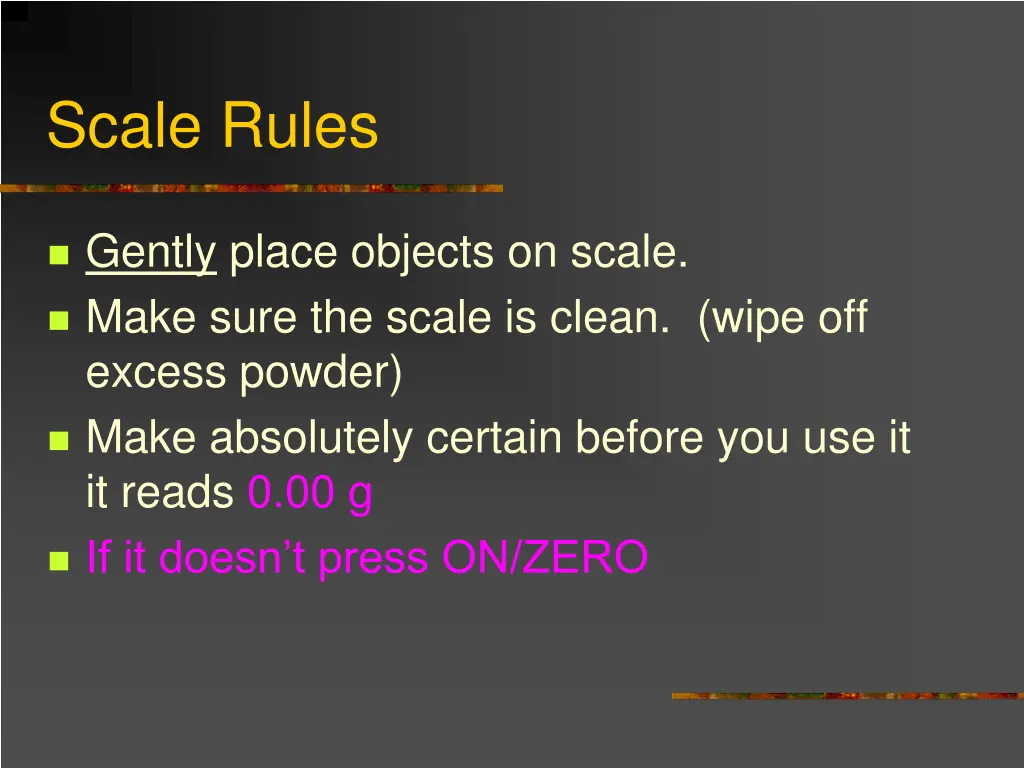 scale rules