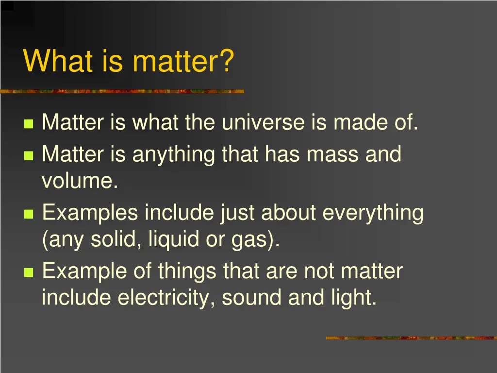 what is matter