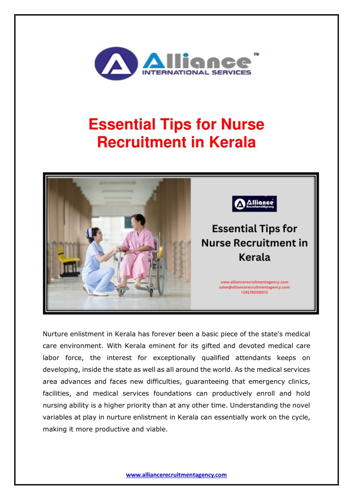 essential tips for nurse recruitment in kerala