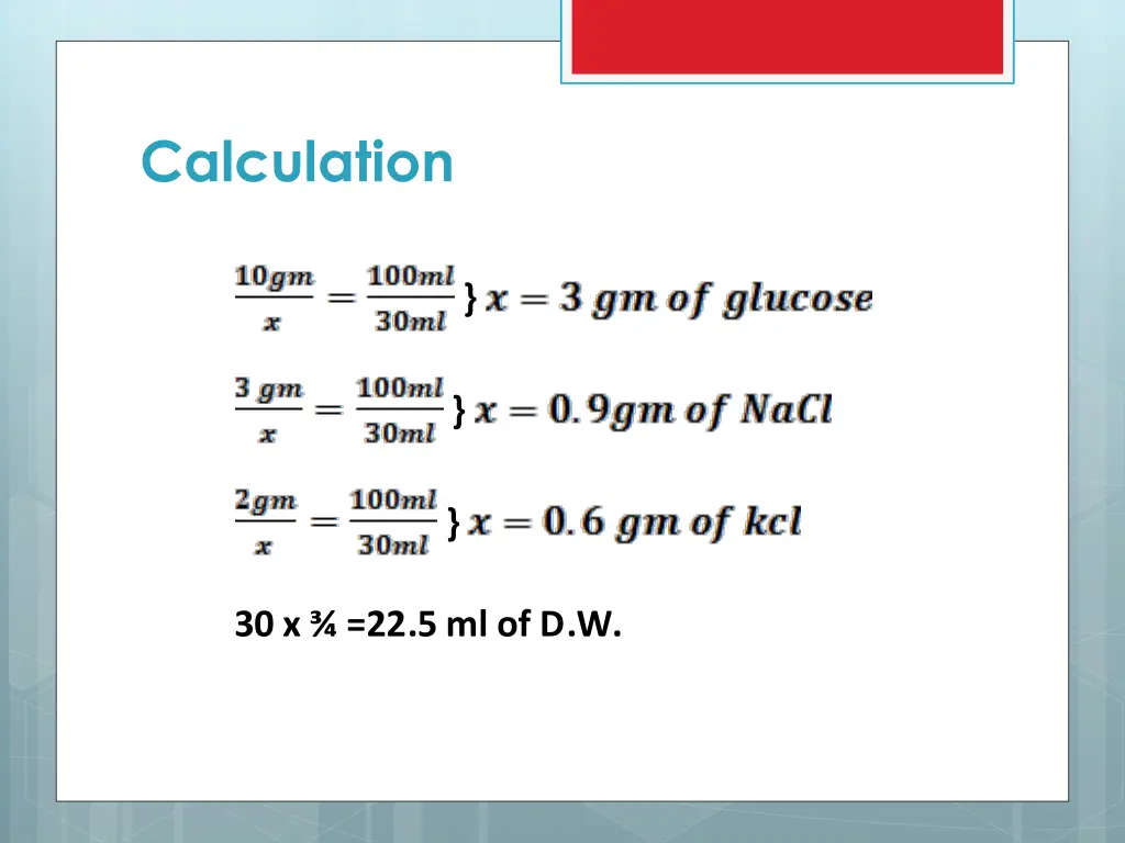 calculation