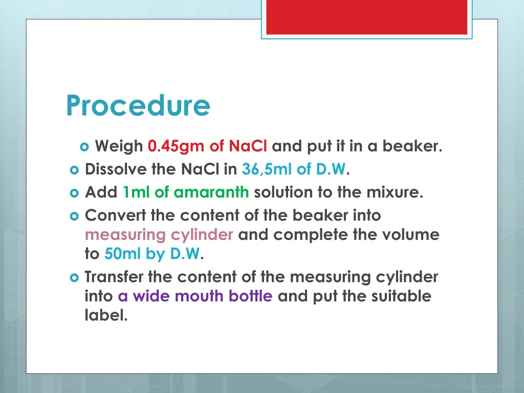 procedure