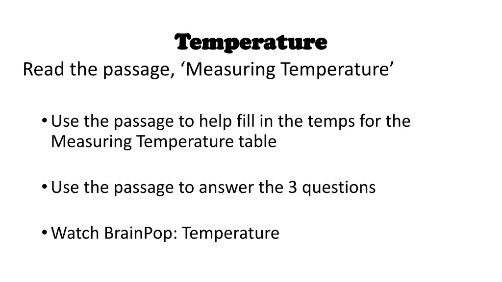 temperature temperature